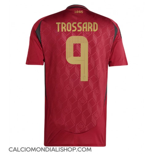 Maglie da calcio Belgio Leandro Trossard #9 Prima Maglia Europei 2024 Manica Corta